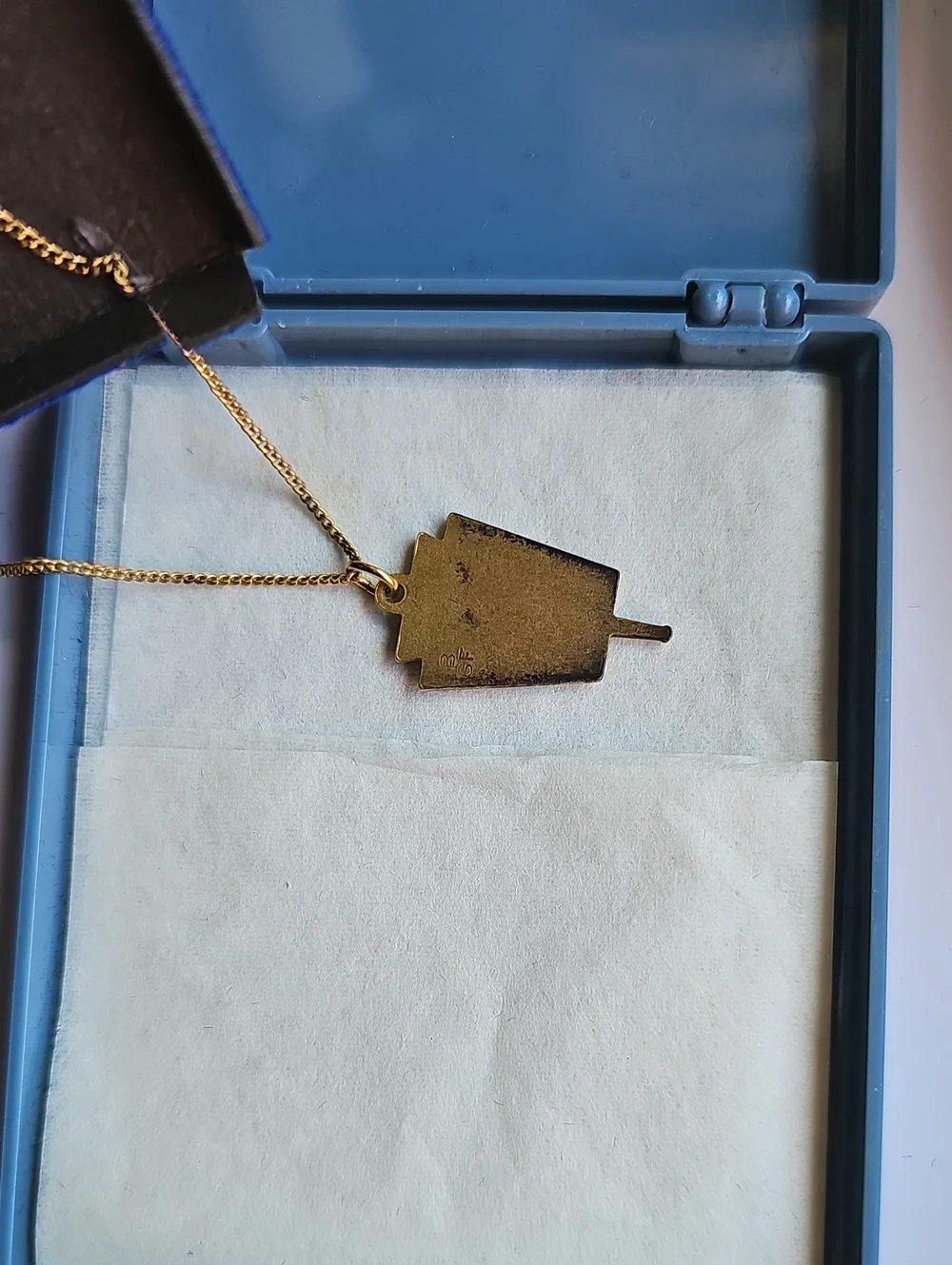 Vintage Balfour LGB National Honor Society Gold Tone Pendant Torch Necklace
